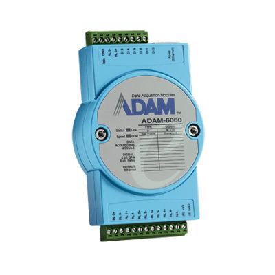 ADAM-6060 6Relay/6DI IoT Modbus/SNMP/MQTT Ethernet Remote I/O ...